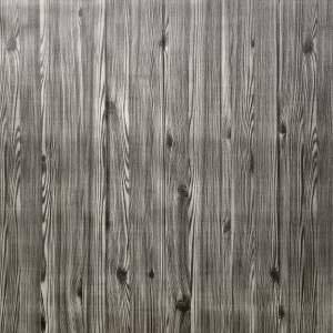 Самоклеющаяся декоративная 3D панель графитовое дерево 700x700x4мм